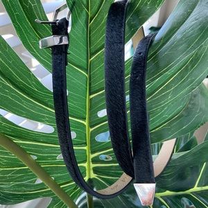 Faux cow hide Guess belt